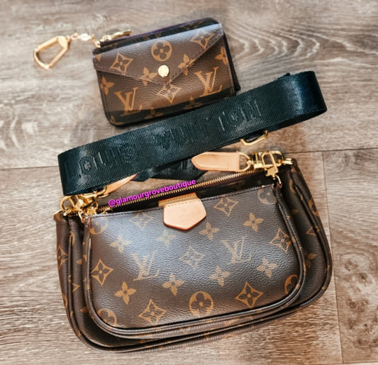 Brown Bag + Wallet
